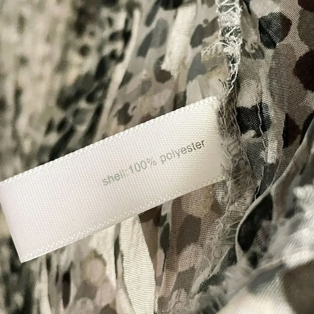 Waterfall Open Front Cardigan Sheer WhimsyGoth‎ Ruffle Blouse Polka Dot Top Sz L